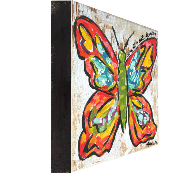 Fragile Butterfly - Wrapped Canvas