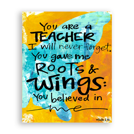Roots & Wings - Wrapped Canvas, 8" x 10"