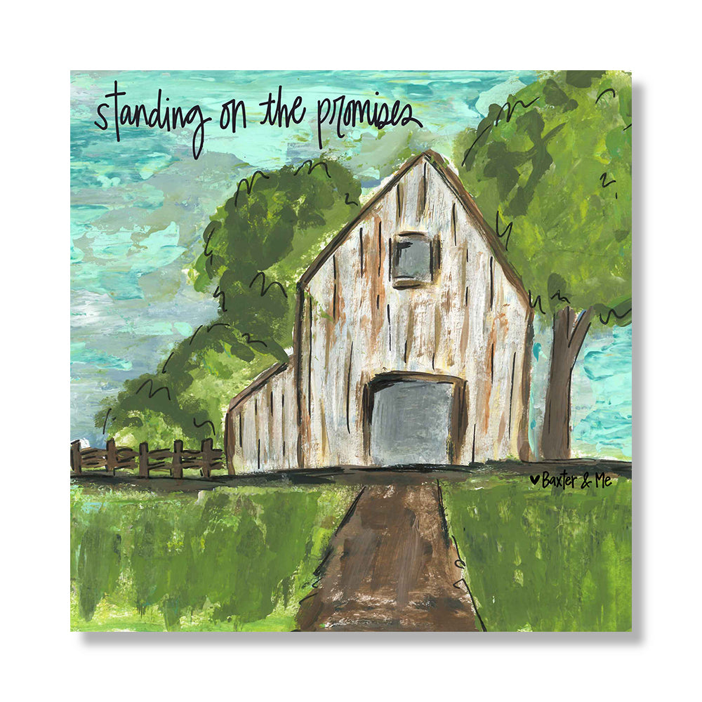 Standing On His Promises - Wrapped Canvas