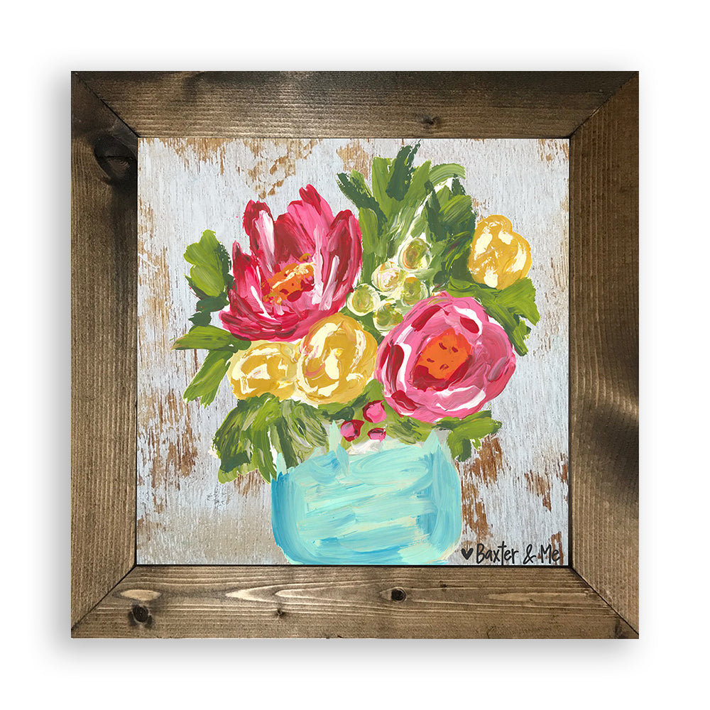 Flowers In A Vase - Framed Art
