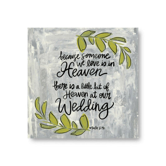 Heaven At Our Wedding - Wrapped Canvas