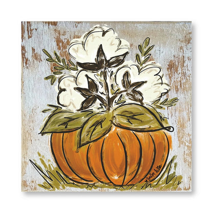 Cotton Pumpkin - Wrapped Canvas