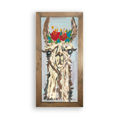 Boho Llama - Framed Art