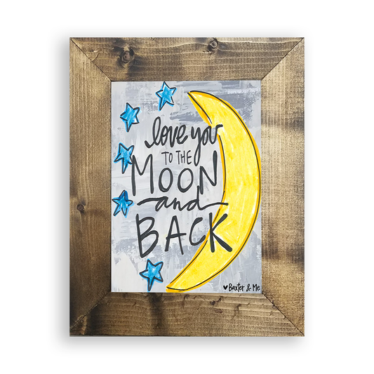 To The Moon & Back - Framed Art