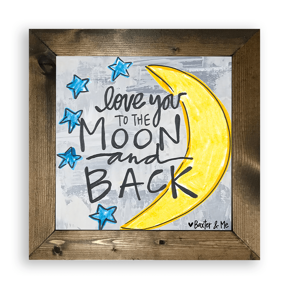 To The Moon & Back - Framed Art