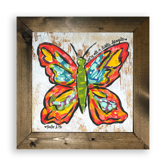 Fragile Butterfly - Framed Art