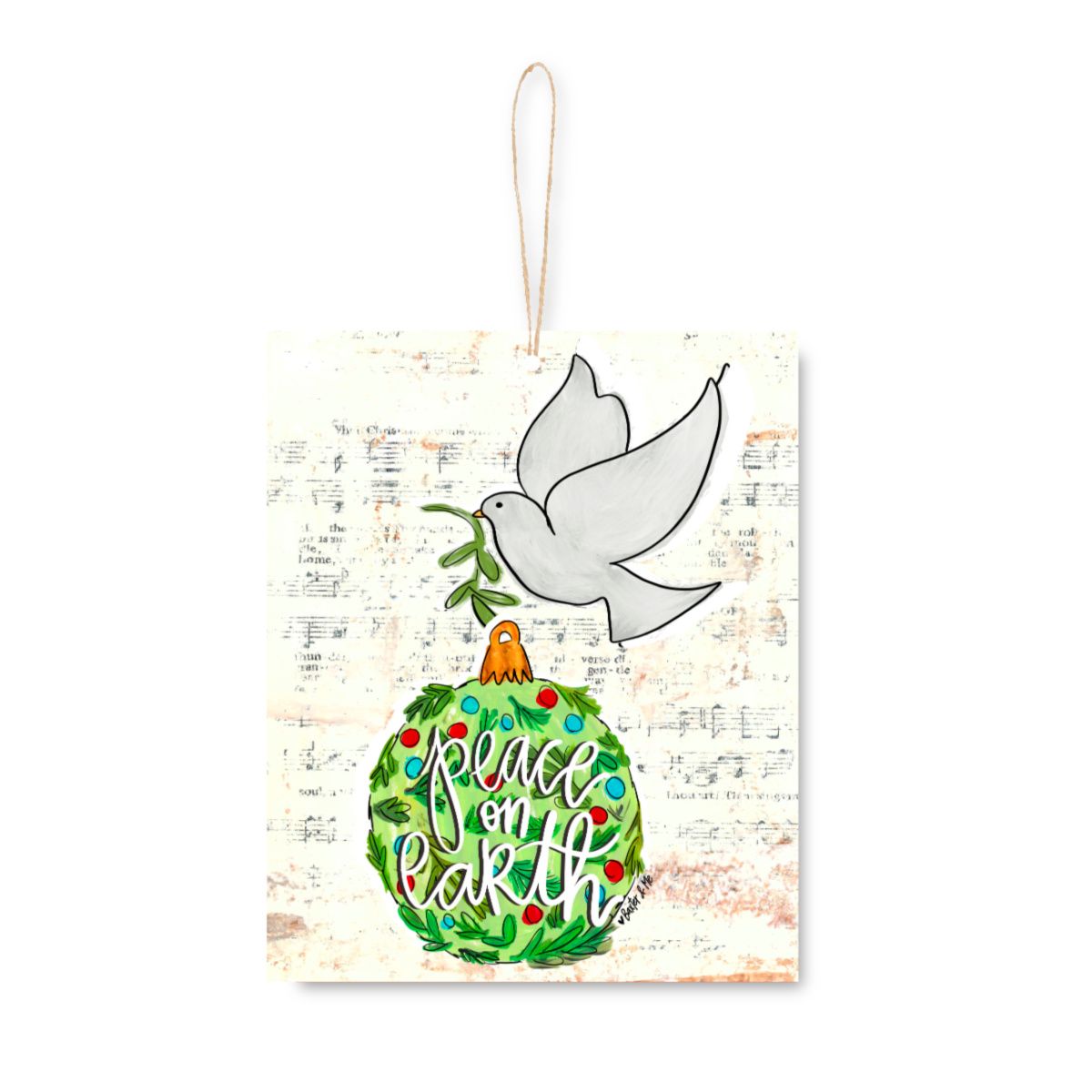 Peace on Earth Dove Ornament