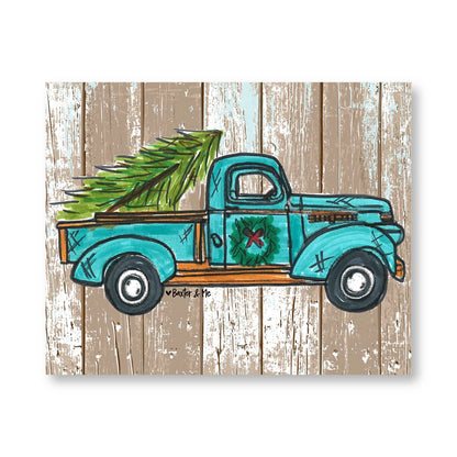 Vintage Truck - Wrapped Canvas, 8" x 10"
