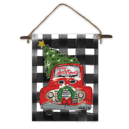 Christmas Truck Mini Wall Hanging
