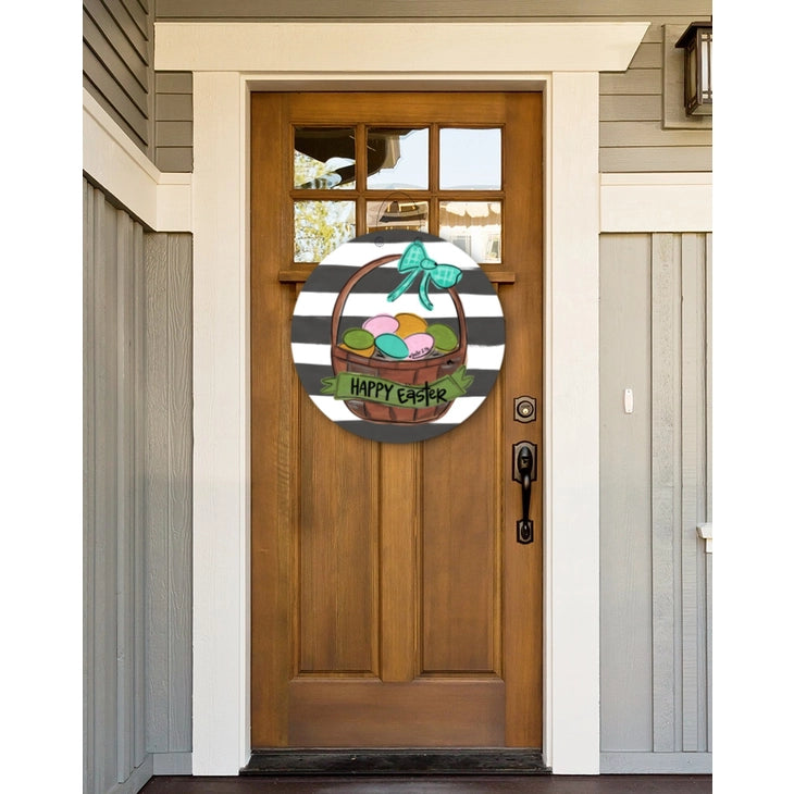 Happy Easter Basket Door Hanger