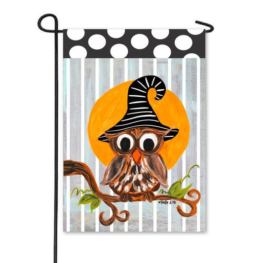 Halloween Owl Garden Flag