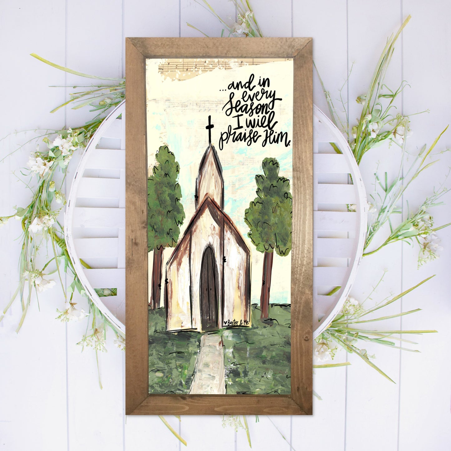 In Every Season Praise Him - Framed Art