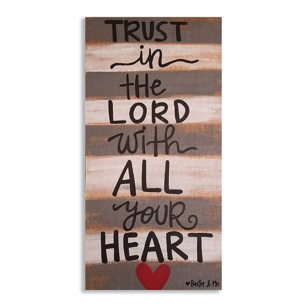 Trust In The Lord - Wrapped Canvas, 12" x 24"