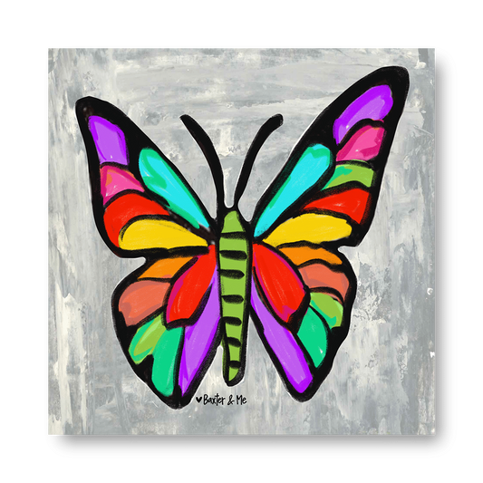Colorful Butterfly - Wrapped Canvas