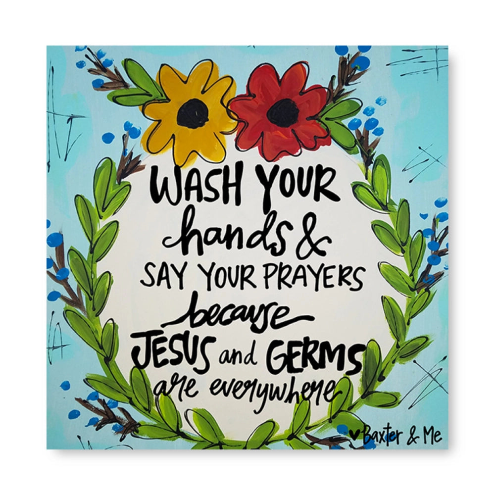 Wash Your Hands - Wrapped Canvas