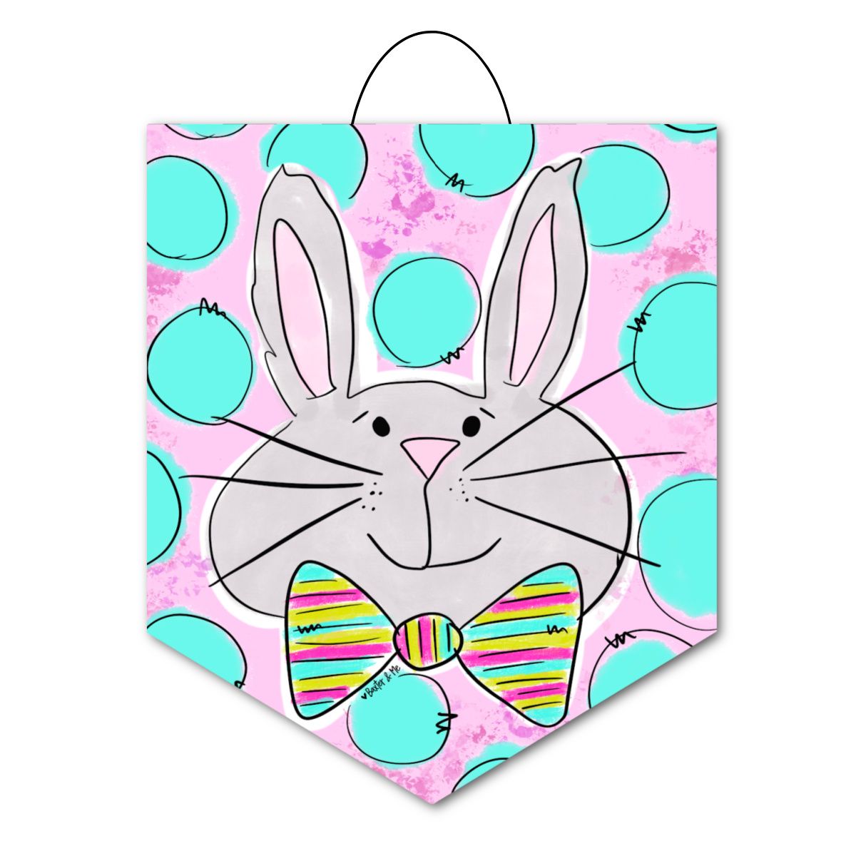 Bowtie Bunny Door Hanger