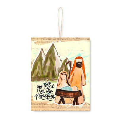 Go Tell it on the Mountain Nativity Ornament