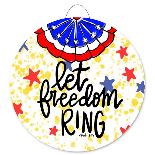 Let Freedom Ring Door Hanger