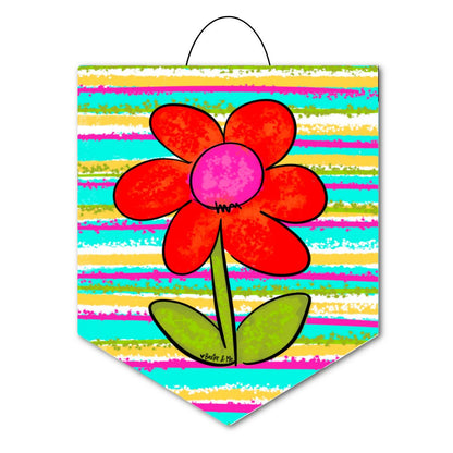 Colorful Flower Door Hanger